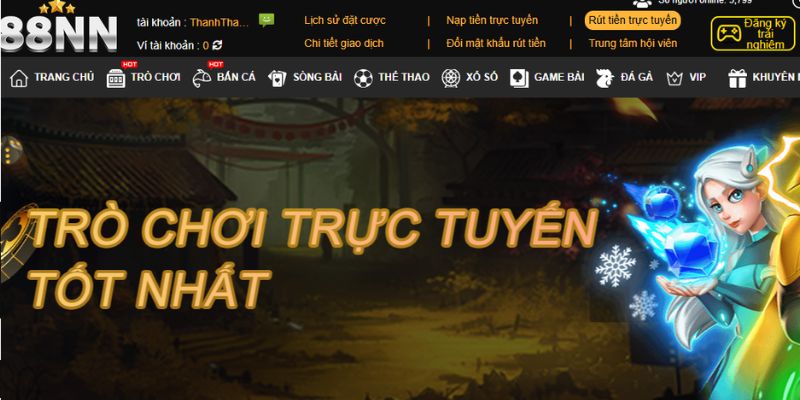 Các phương thức rút tiền 88nn tiện lợi