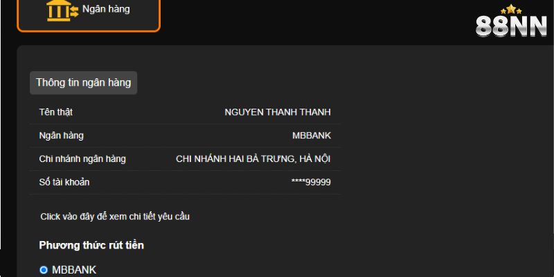 Cung cấp thông tin tài khoản